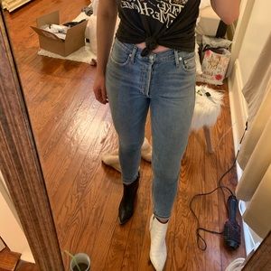 Nico high rise slim fit agolde jeans